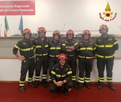 Sette vigili del fuoco del Vco promossi capi squadra dopo il corso di formazione