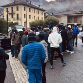 Senza energia elettrica né acqua calda: protestano i migranti di Cesara Senza energia elettrica né acqua calda: protestano i migranti di Cesara