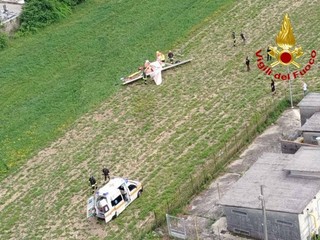 Le immagini dei soccorsi all'opera a Brebbia