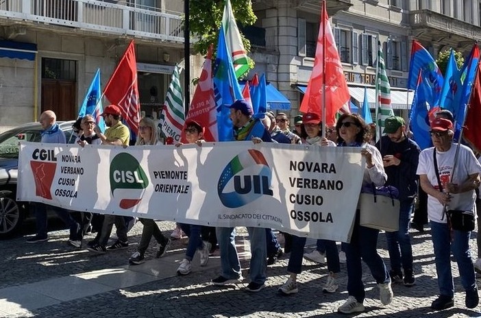 A Verbania la manifestazione per il 1° maggio