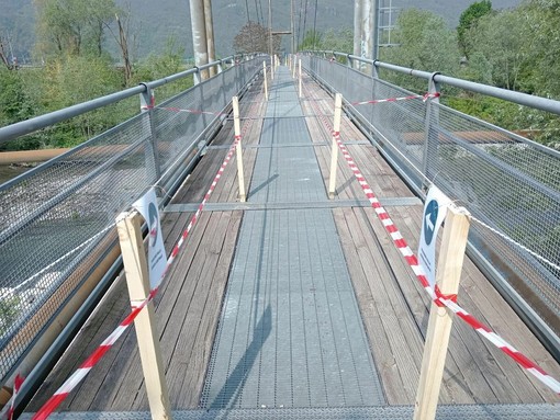 Buone notizie per ciclisti e camminatori: riaperta parzialmente la passerella di Gravellona Toce