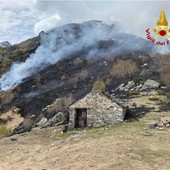 L'incendio in Val Grande di probabile natura colposa FOTO