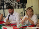 Federico Riboldi e Gianna Pentenero nel dibattito alla Lucciola Federico Riboldi e Gianna Pentenero nel dibattito alla Lucciola