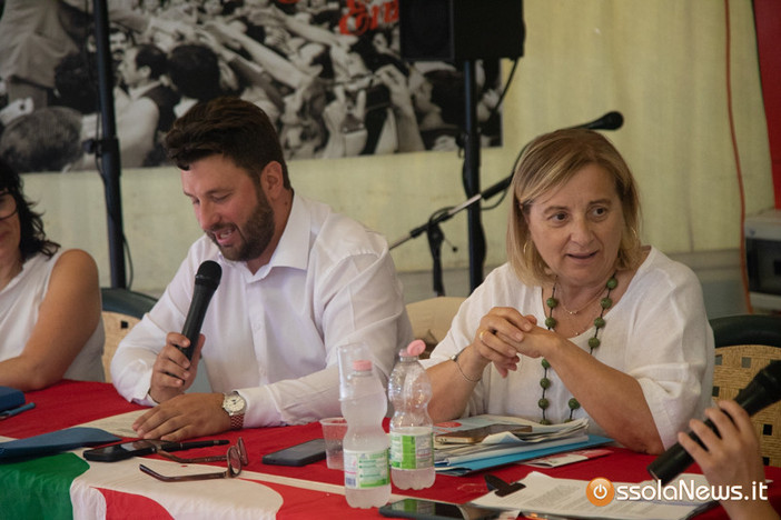 Federico Riboldi e Gianna Pentenero nel dibattito alla Lucciola