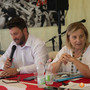 Federico Riboldi e Gianna Pentenero nel dibattito alla Lucciola Federico Riboldi e Gianna Pentenero nel dibattito alla Lucciola