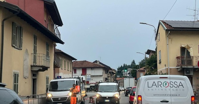 Lunghe code sulla statale