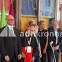 La strana coppia, Sharon Stone e Romano Prodi in Campidoglio tra sorrisi e complicità