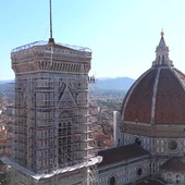 Firenze, al via il restauro del Campanile di Giotto – Le immagini dall'alto