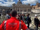 I volontari del soccorso di Omegna a Roma per i funerali di Papa Francesco