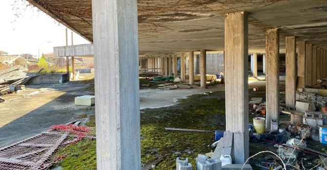 L'ex parcheggio di via Raffaello Sanzi