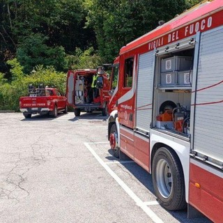 Ciclista infortunato sul sentiero tra Cavandone e Bieno: intervento dei vigili del fuoco