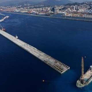 Webuild, Nuova diga foranea di Genova raggiunge 1,5 km di lunghezza Webuild, Nuova diga foranea di Genova raggiunge 1,5 km di lunghezza