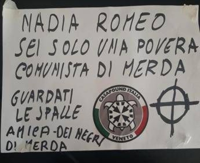 Manifesto di CasaPound con minacce a deputata Romeo, Braga (Pd): "Condanna sia unanime" Manifesto di CasaPound con minacce a deputata Romeo, Braga (Pd): "Condanna sia unanime"