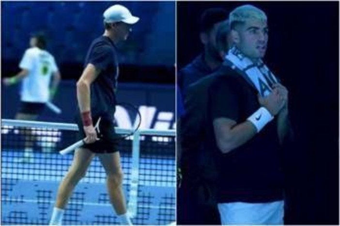 Sinner incanta a Torino, Alcaraz resta... a bocca aperta Sinner incanta a Torino, Alcaraz resta... a bocca aperta