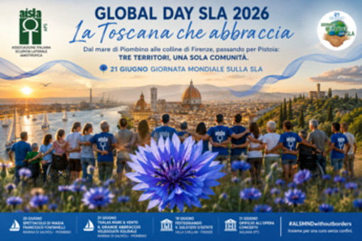 Global day Sla, al via iniziative Aisla Toscana a sostegno di 360 famiglie Global day Sla, al via iniziative Aisla Toscana a sostegno di 360 famiglie