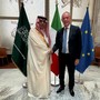 Italia-Arabia Saudita, Urso incontra il ministro del commercio Al-Kassabi Italia-Arabia Saudita, Urso incontra il ministro del commercio Al-Kassabi