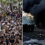 Studenti in piazza in tutta la Francia, scontri a Parigi: manifestanti lanciano pietre, polizia risponde con lacrimogeni Studenti in piazza in tutta la Francia, scontri a Parigi: manifestanti lanciano pietre, polizia risponde con lacrimogeni
