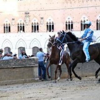 Palio di Siena, la Contrada dell'Onda vince la prima prova Palio di Siena, la Contrada dell'Onda vince la prima prova