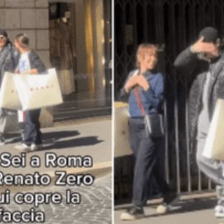 Renato Zero, fan lo riprende per strada e lui si copre il volto: polemica social