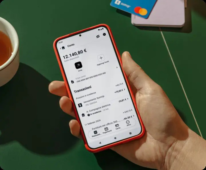 SumUp raggiunge 1 miliardo di euro di depositi sul proprio Conto Aziendale SumUp raggiunge 1 miliardo di euro di depositi sul proprio Conto Aziendale