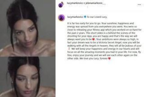 E' morta la top model Lucy Markovic, aveva 27 anni