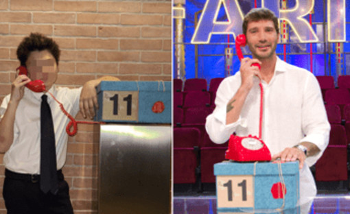 Stefano De Martino, il figlio Santiago lo imita e 'conduce' Affari Tuoi: l'incredibile somiglianza