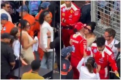 Kim Kardashian a Montecarlo, 'ruba' asciugamano ad Antonelli e bacia Hamilton Kim Kardashian a Montecarlo, 'ruba' asciugamano ad Antonelli e bacia Hamilton