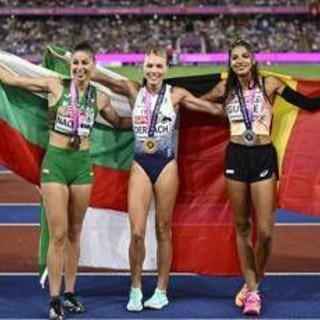 Europei atletica, terzo oro azzurro a Birmingham: Derkach trionfa nel triplo Europei atletica, terzo oro azzurro a Birmingham: Derkach trionfa nel triplo