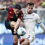 Genoa-Fiorentina 2-2, pari all’esordio per De Rossi e Vanoli