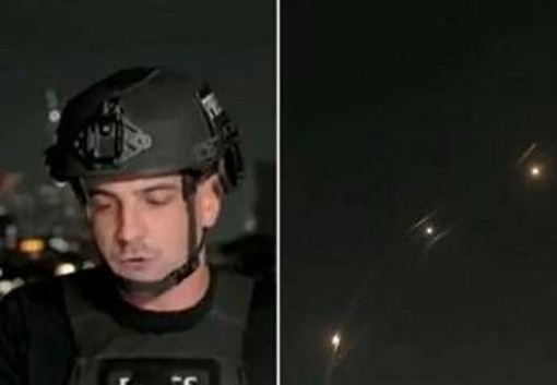&quot;Piovono missili&quot;, il giornalista e l'attacco su Tel Aviv - Video